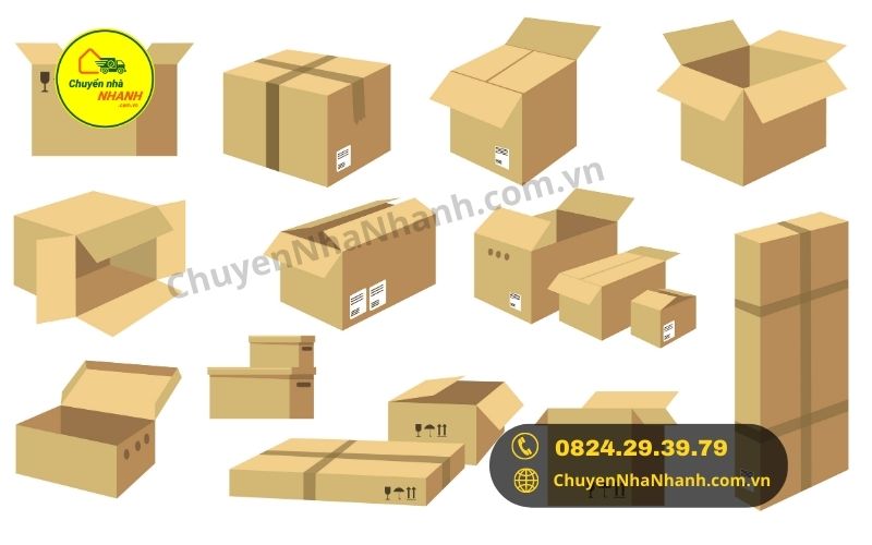 Chuyển nhà Nhanh cung cấp đa dạng các loại thùng carton với giá cả cạnh tranh nhất thị trường