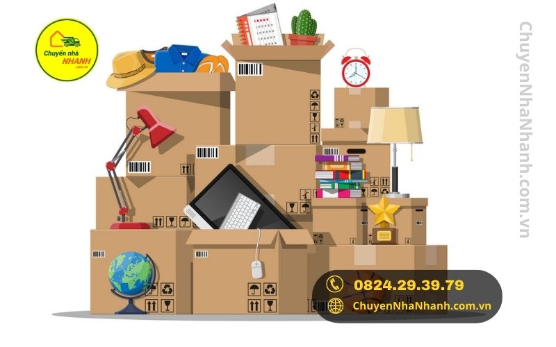 Thùng carton giúp đóng gói đồ đạc khi chuyển nhà