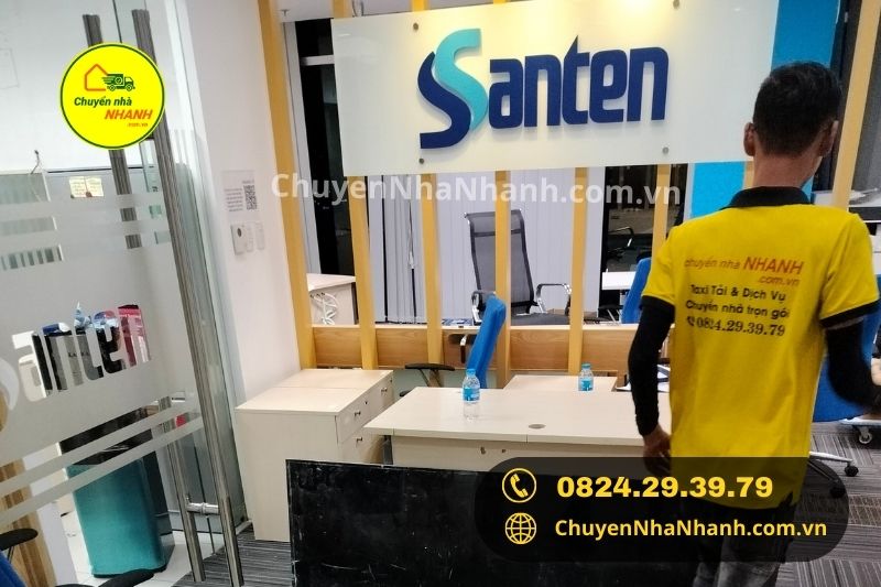 Chuyển Nhà Nhanh phục vụ chuyển văn phòng cho công ty Santen